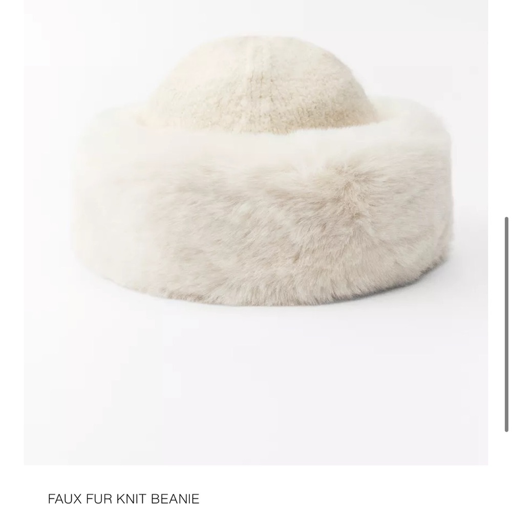 Zara-faux fur hat